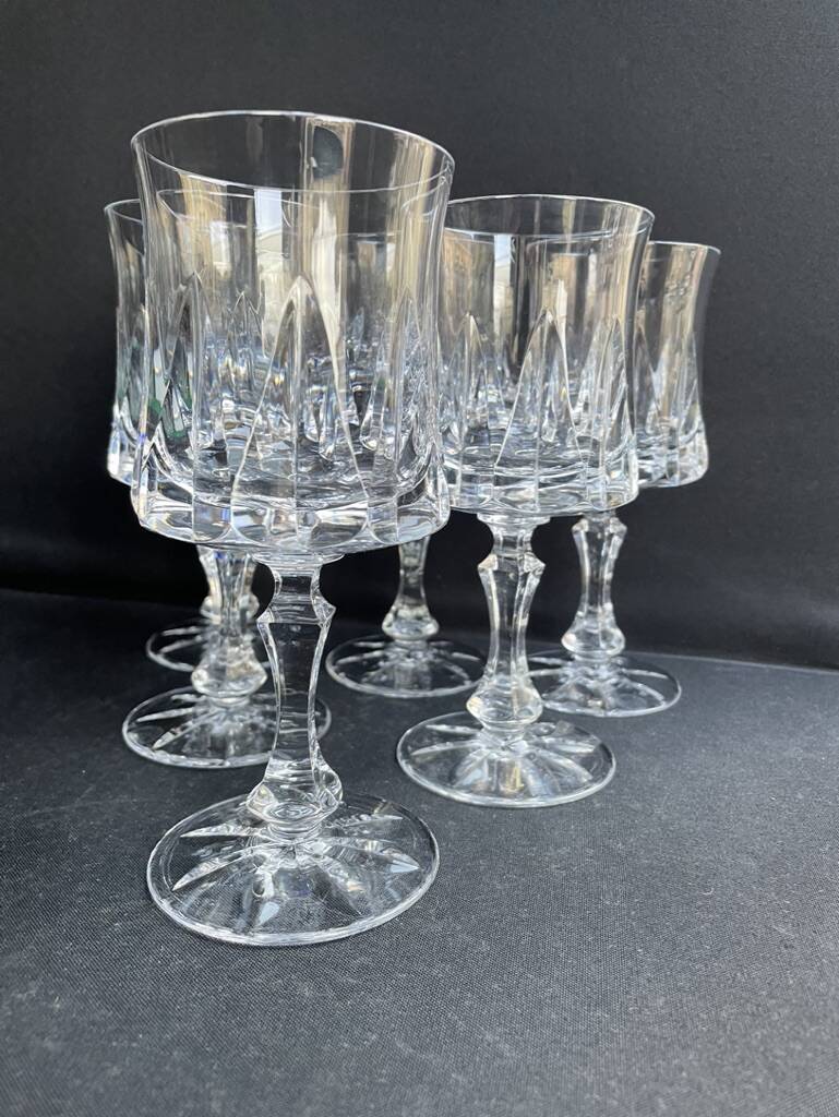 6 water glasses – Cristalleries Royales de Champagne - Bayel
