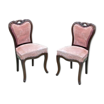 Pair of nineteenth mahogany chairs