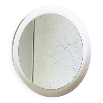 Round mirror with plastic frame, 1970s