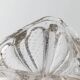 Transparent Murano Glass Bowl, Large Tri-lobed Triangle, Clear Glass with Bubbles, 1970s Italian Mid-Century Design