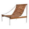 Grand fauteuil lounge en cuir 'Bequem' par Stig Poulsson c.1970