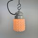 Vintage White Porcelain Pendant Light, 1970s