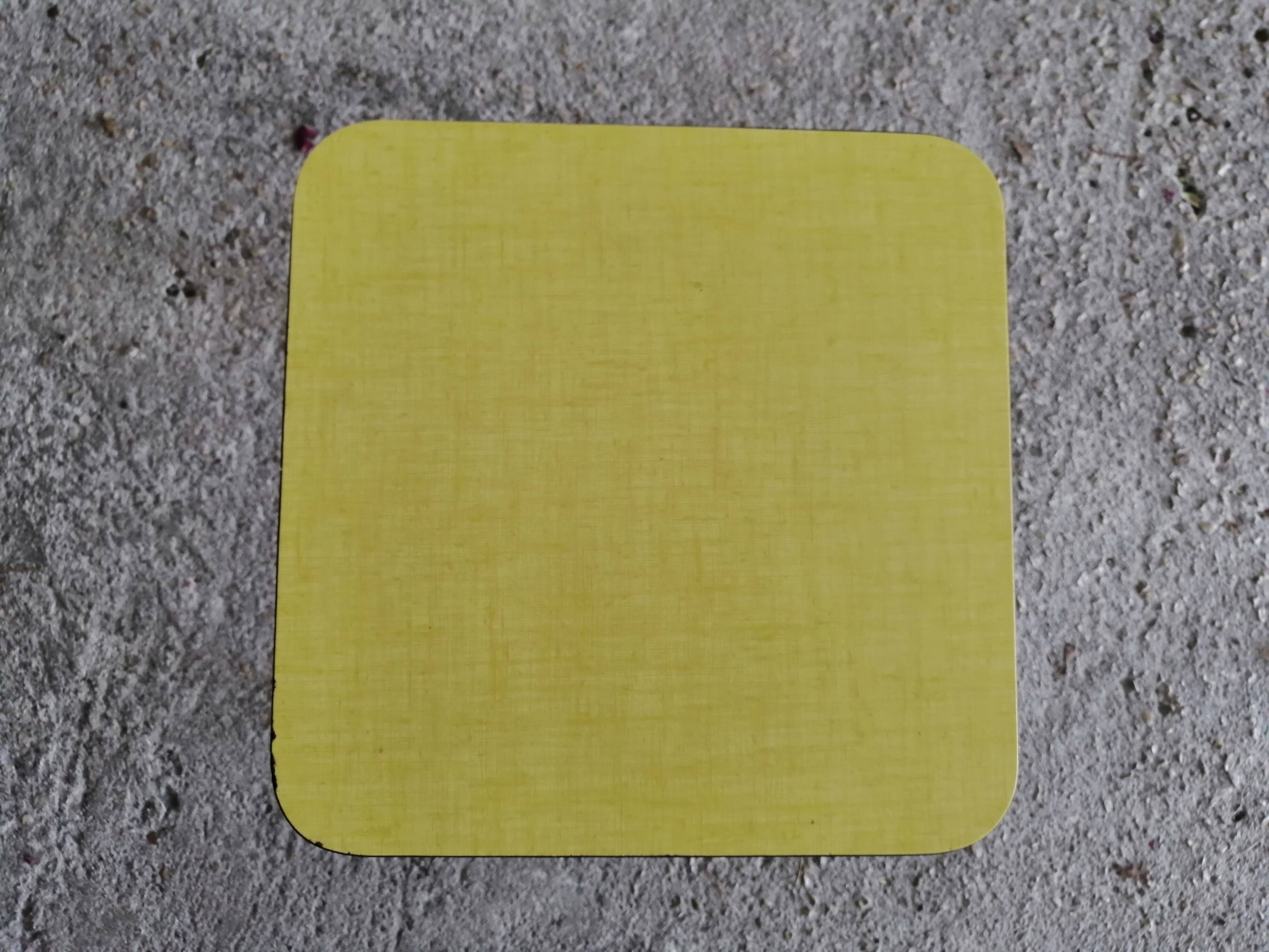 Vintage yellow formica tab