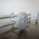 White metal coat holder in 70s