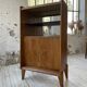 Meuble de rangement secrétaire chêne années 60