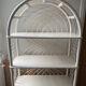 Rattan bookshelf shelf