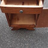 Art Deco oak and marble bedside tables 1930