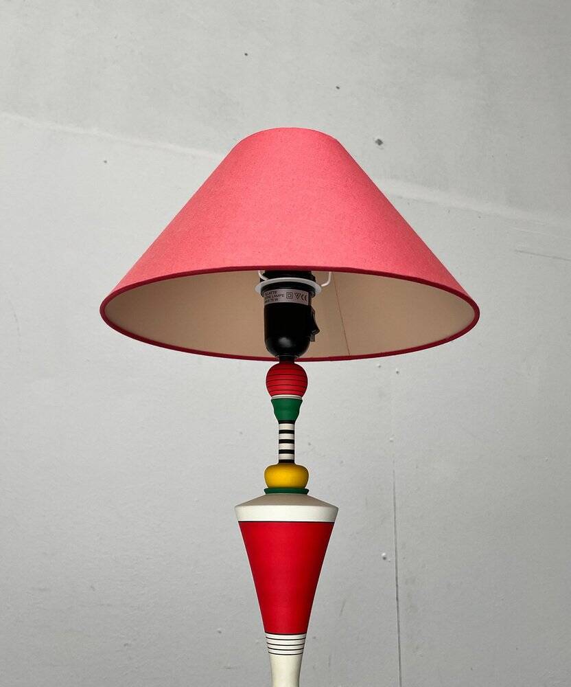 French vintage floor lamp by Olivier Villatte, 1980s.