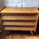 Commode vintage année 50 bois et rotin