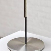 Lampe de table italienne en métal et verre opale, années 1960