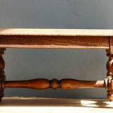 Carved oak footrest