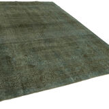 Tapis de laine bleue des années 1970 246 cm x 349 cm