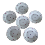 Set of 6 vintage plates