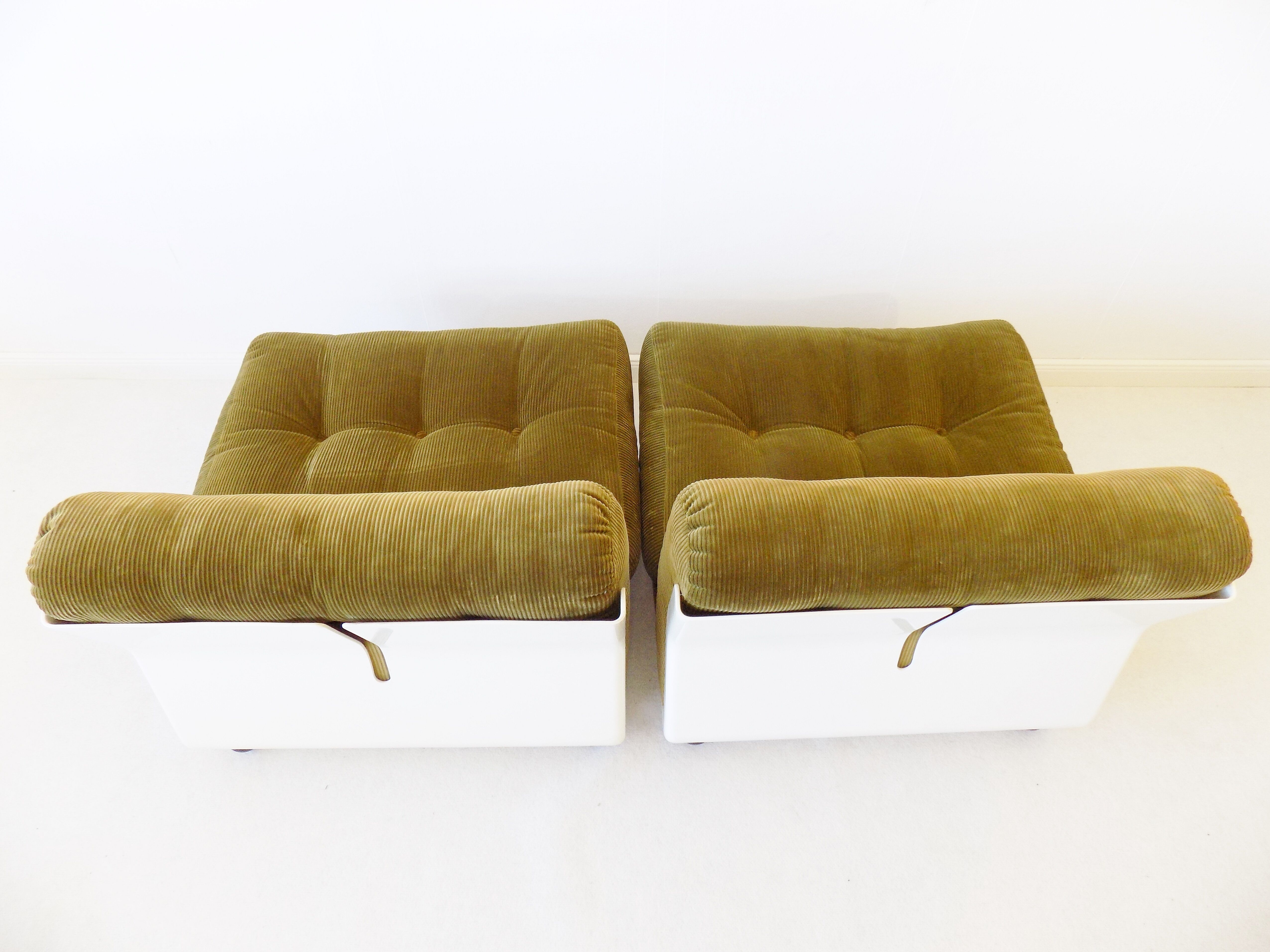 C&B Italia Amanta set of 2 lounge chairs by Mario Bellini 70s