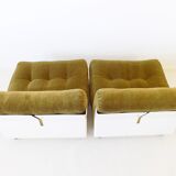 C&B Italia Amanta set of 2 lounge chairs by Mario Bellini 70s