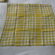 Vintage Vin de Rochers Yellow White Check Woven Cotton Napkins