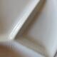 6 white Sarreguemines compartment plates