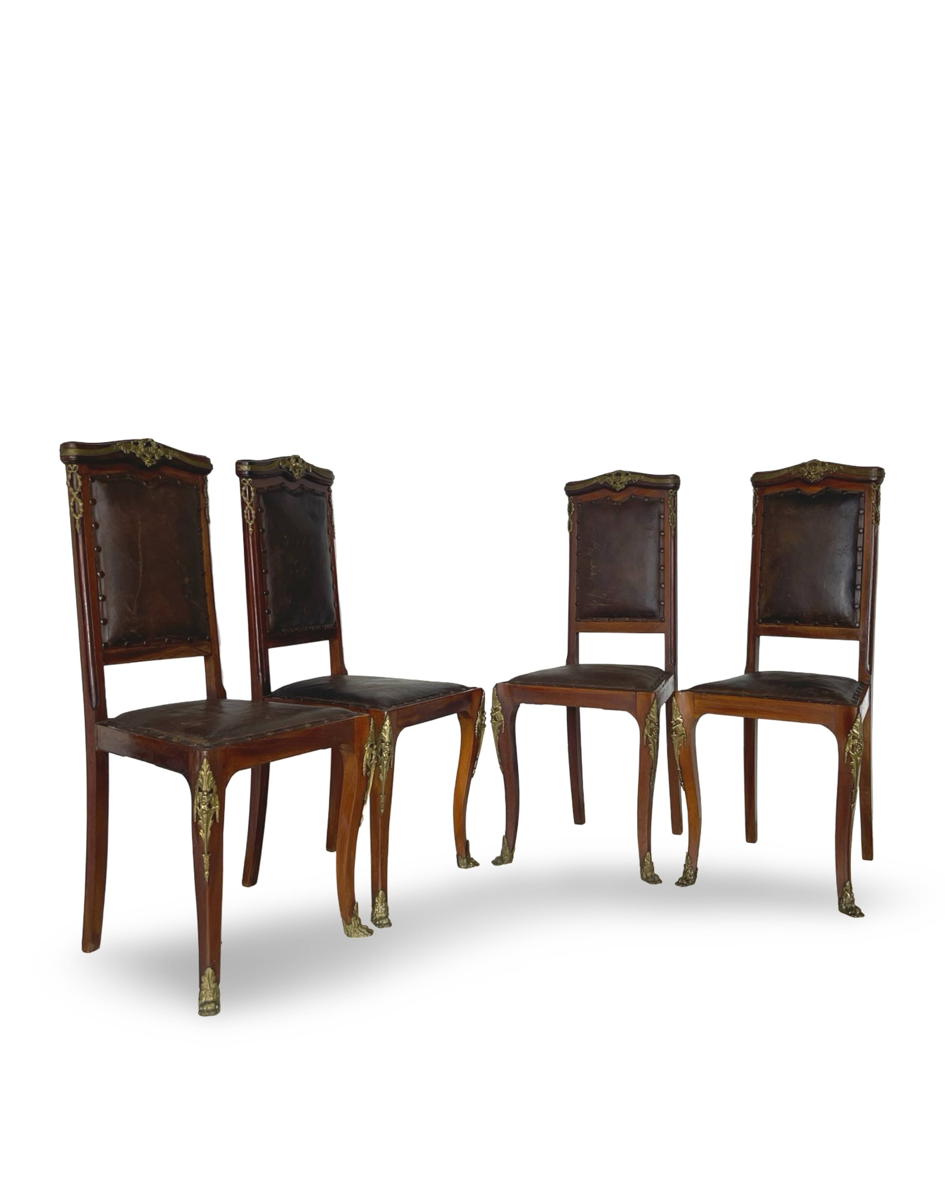 Italian art deco dining chairs 1920s
