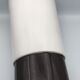 White and brown white and brown form évase vase leaf pattern - 40 cm