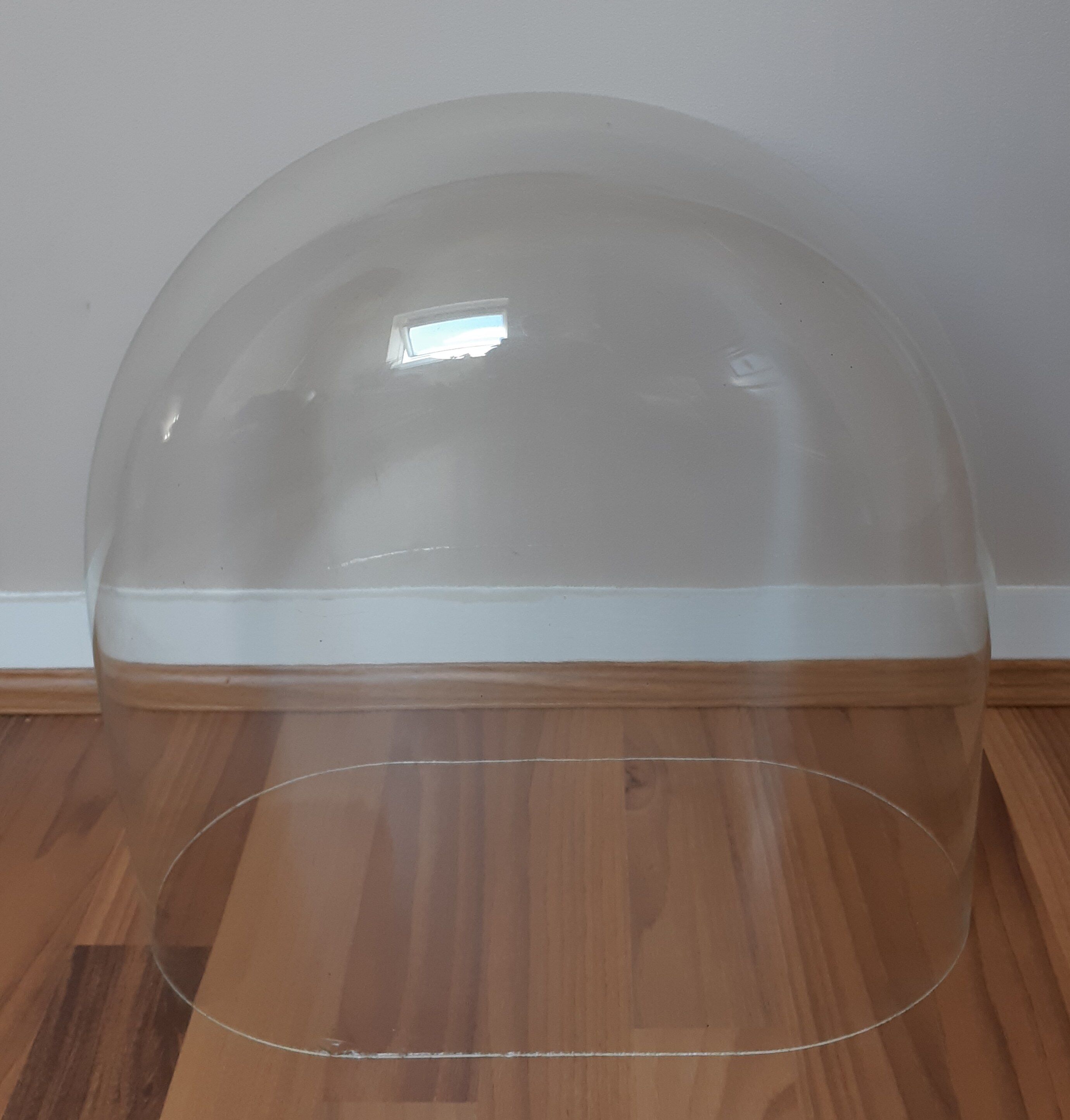 Glass globe of bride