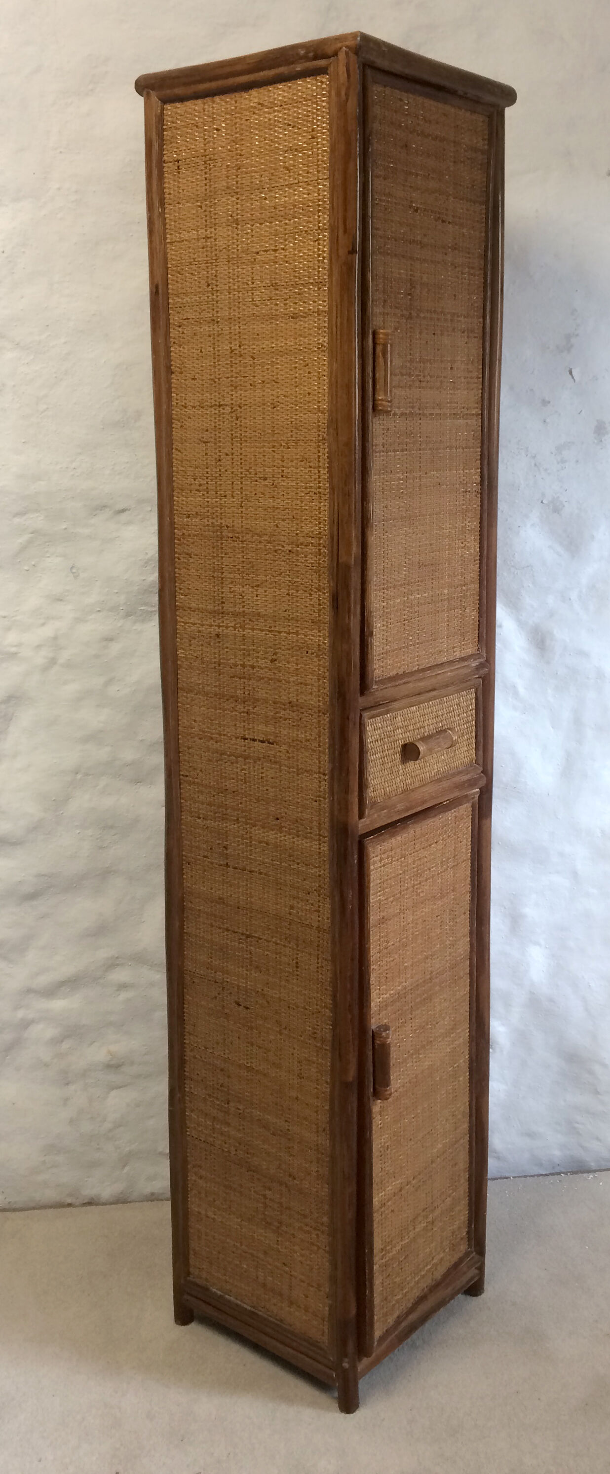 Bamboo and rattan closet