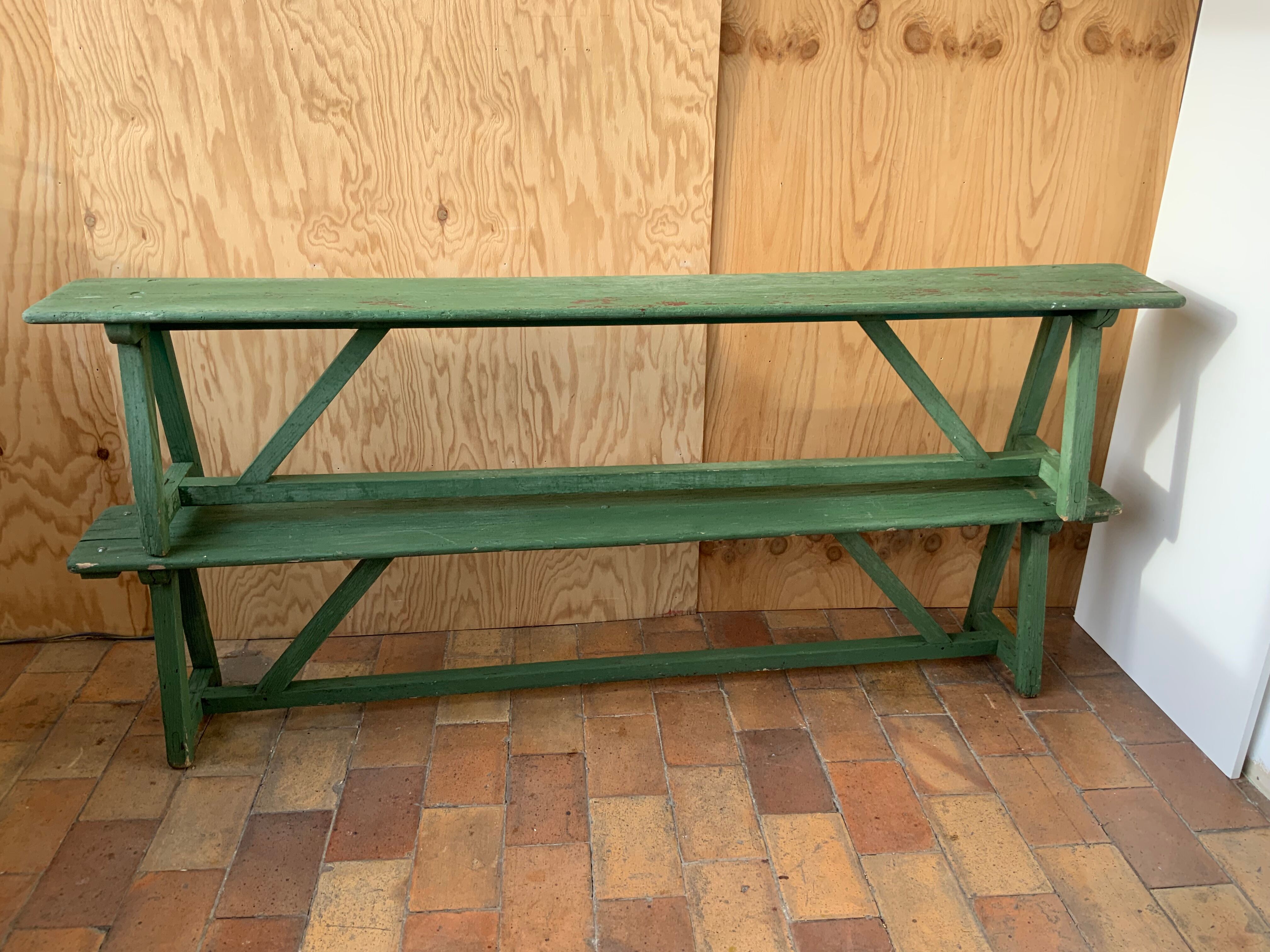 Pair of vintage benches