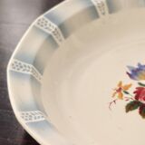Vintage round serving platter from Sarreguemines - Claude model