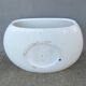 Table basse laquée blanche design Space Age forme libre vintage