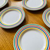 Lot of 6 Italian dessert plates 20cm