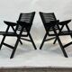 Niko Kralj Slovenian Rex Plywood Folding Chair for Stol 1950s in Black