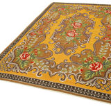 Handmade Vintage Moldovan Brown Kilim 183 cm x 280 cm - 23422