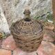 Dame Jeanne en osier vintage