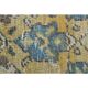 Vintage Turkish Hand-Knotted Wool Cotton Orange Runner Rug 110x270