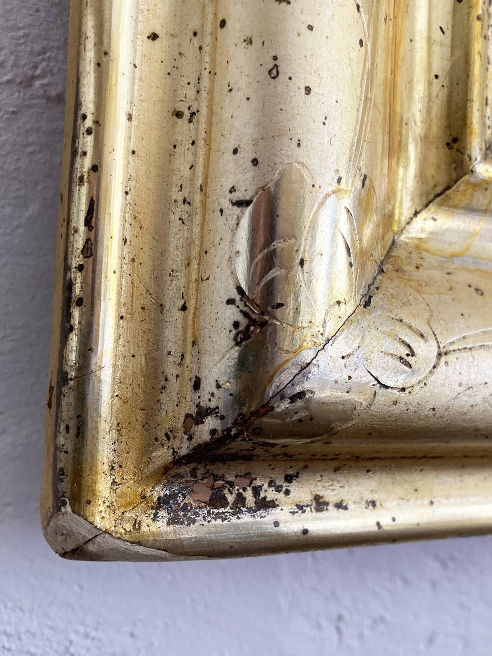 Louis-Philippe style gilded mirror