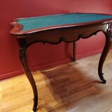 Louis XV style game table in walnut