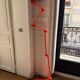 Lampadaire Jieldé, Galerie Santou - Loft Zigzag métal orange / 6 bras