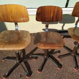 Set of 6 adjustable workshop pfaff chairs swivel sewing