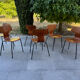 Lot de 6 chaises scandinave Fritz Hansen 1960