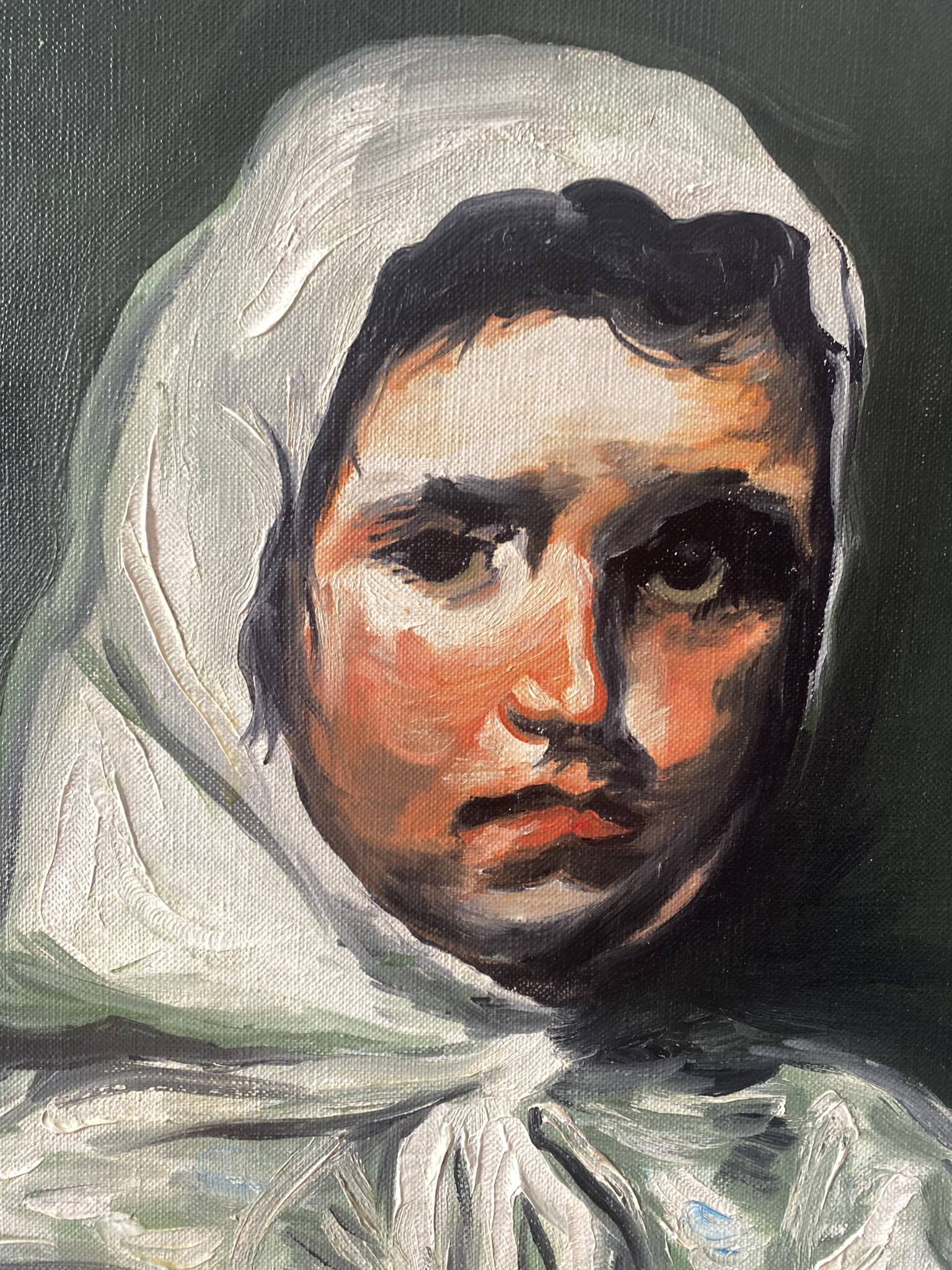 Portrait de jeune fille triste