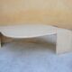 Coffee table in travertine by Roche Bobois editions