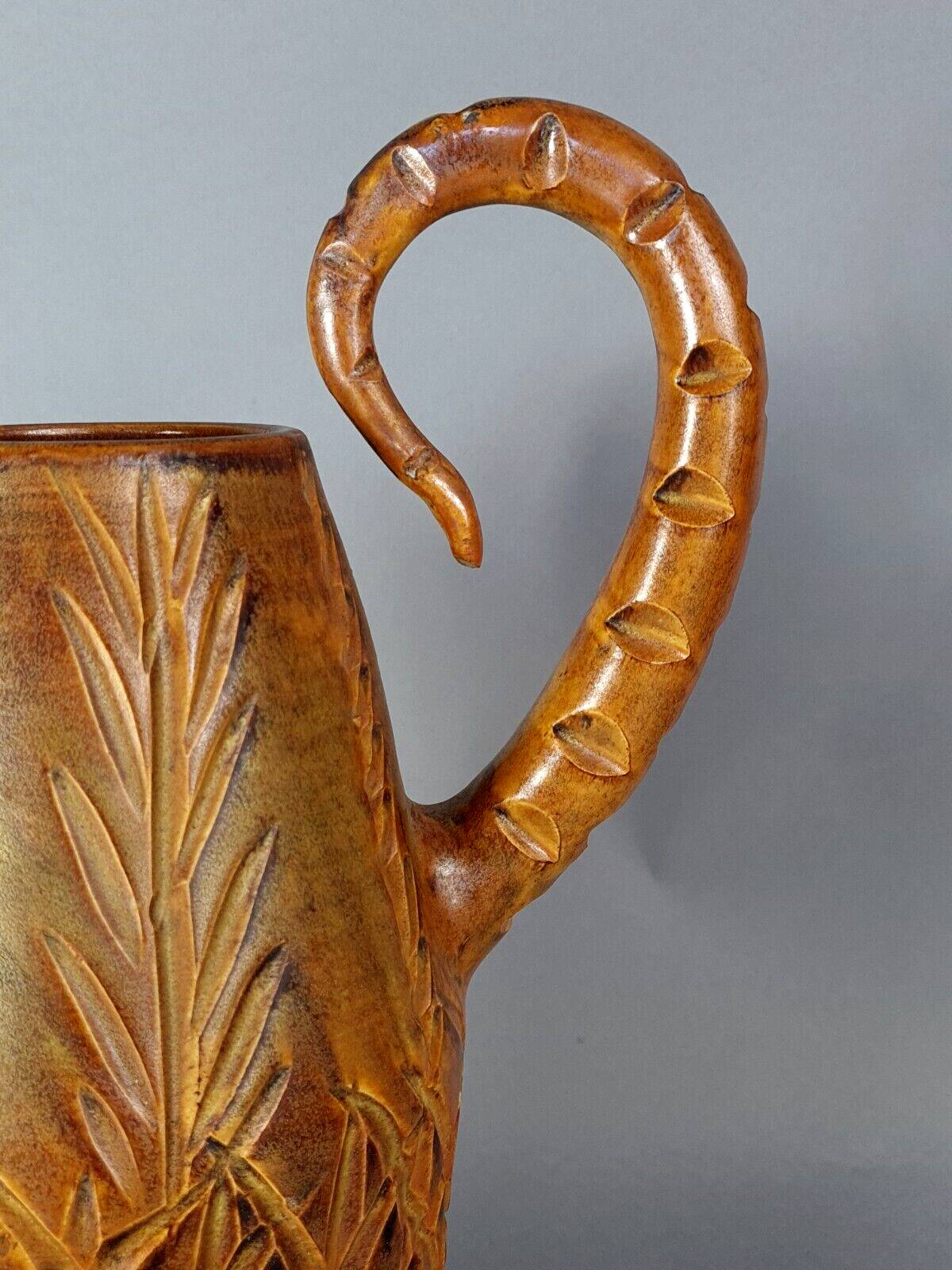 Large original ceramic pitcher Marius Bessone Vallauris vintage 50s B808