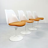 Set of 4 Tulip chairs by Eero Saarinen for Knoll, 1970