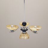 Lustre en verre, design danois, années 1970, production : Danemark