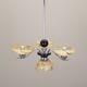 Glass chandelier, Danish design, 1970s, production: Denmark