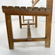 Vintage Wooden Dining Set of Bench & 3 Chairs