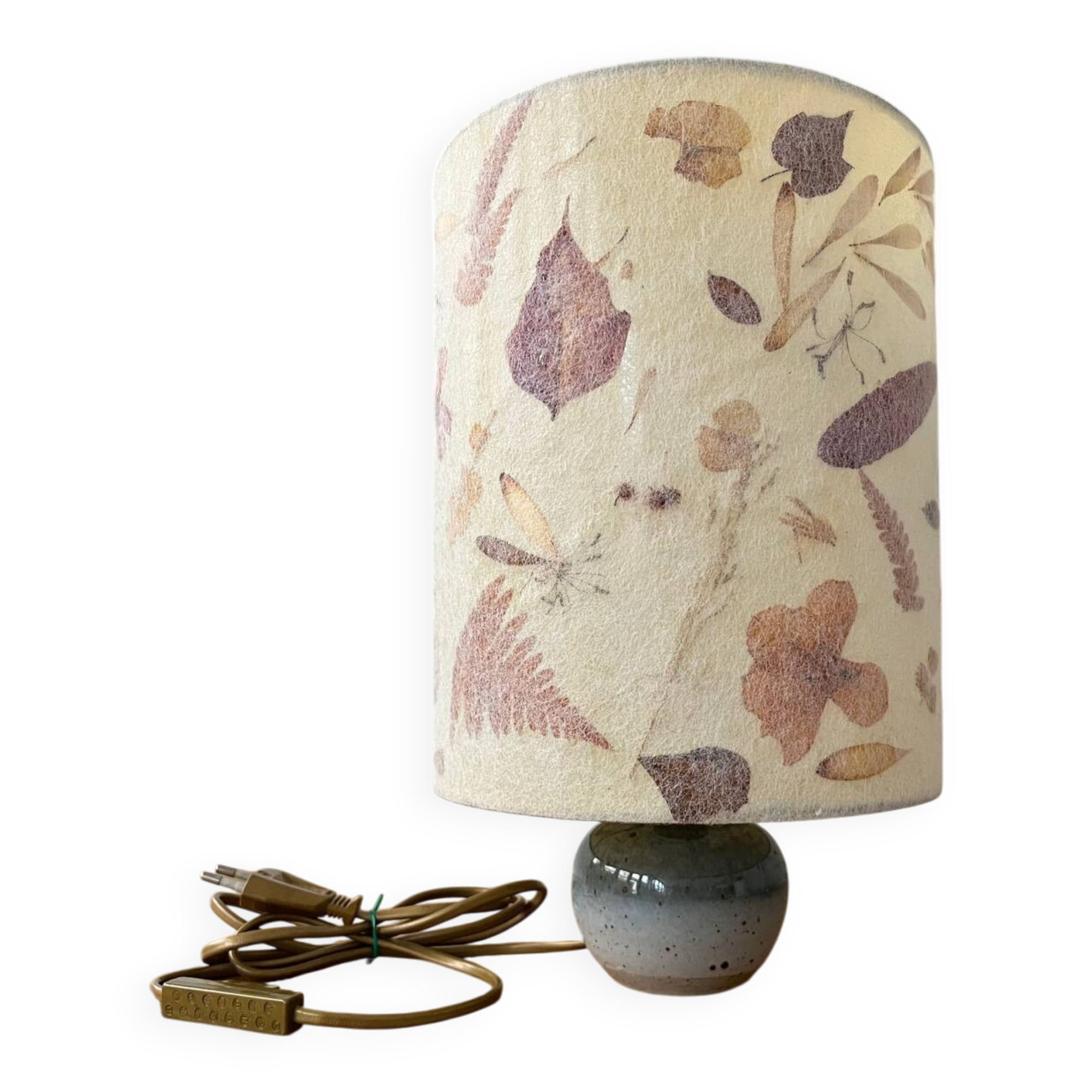 Lampe années 60 pied grès émaillé