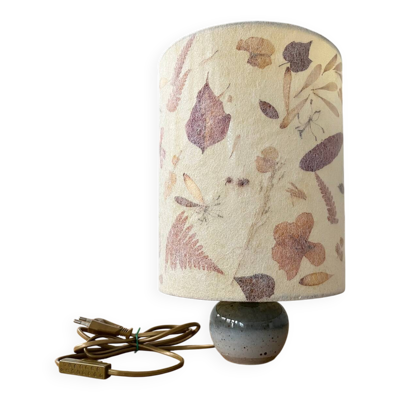 Lampe années 60 pied grès émaillé