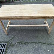 Renovated farmhouse dining table in solid wood 160cm XXth century