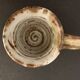Set of 3 Danish Waldorff cups and 3 saucers in glazed stoneware