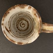 Set of 3 Danish Waldorff cups and 3 saucers in glazed stoneware